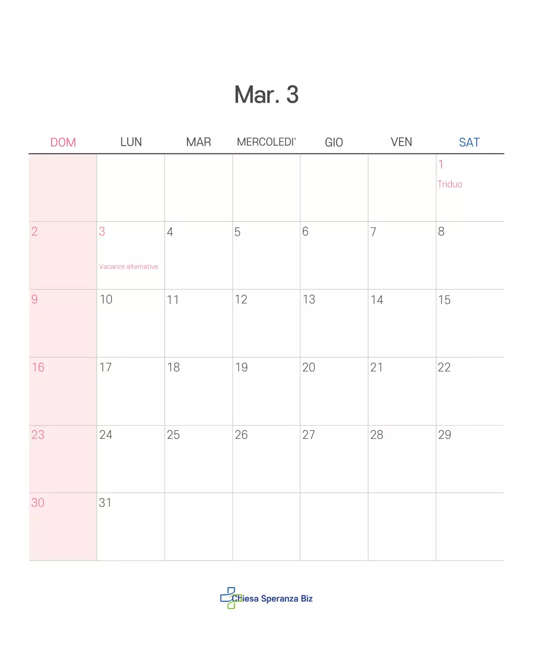 Chiesa illustrazione pulita pastello