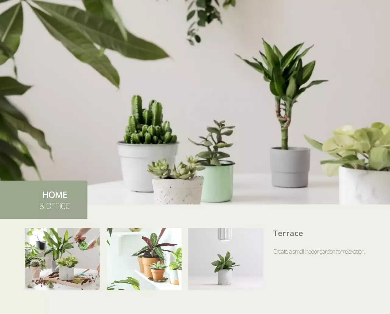 Kalender interior minimalis berwarna krem