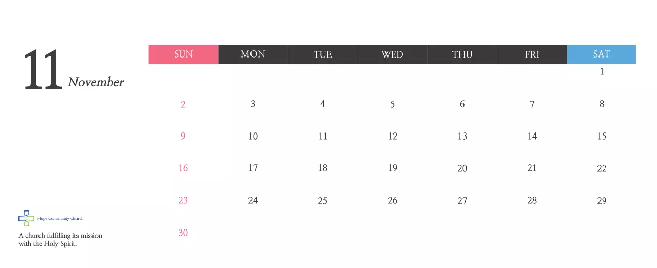 Promote a simple calligraphy Bible Church