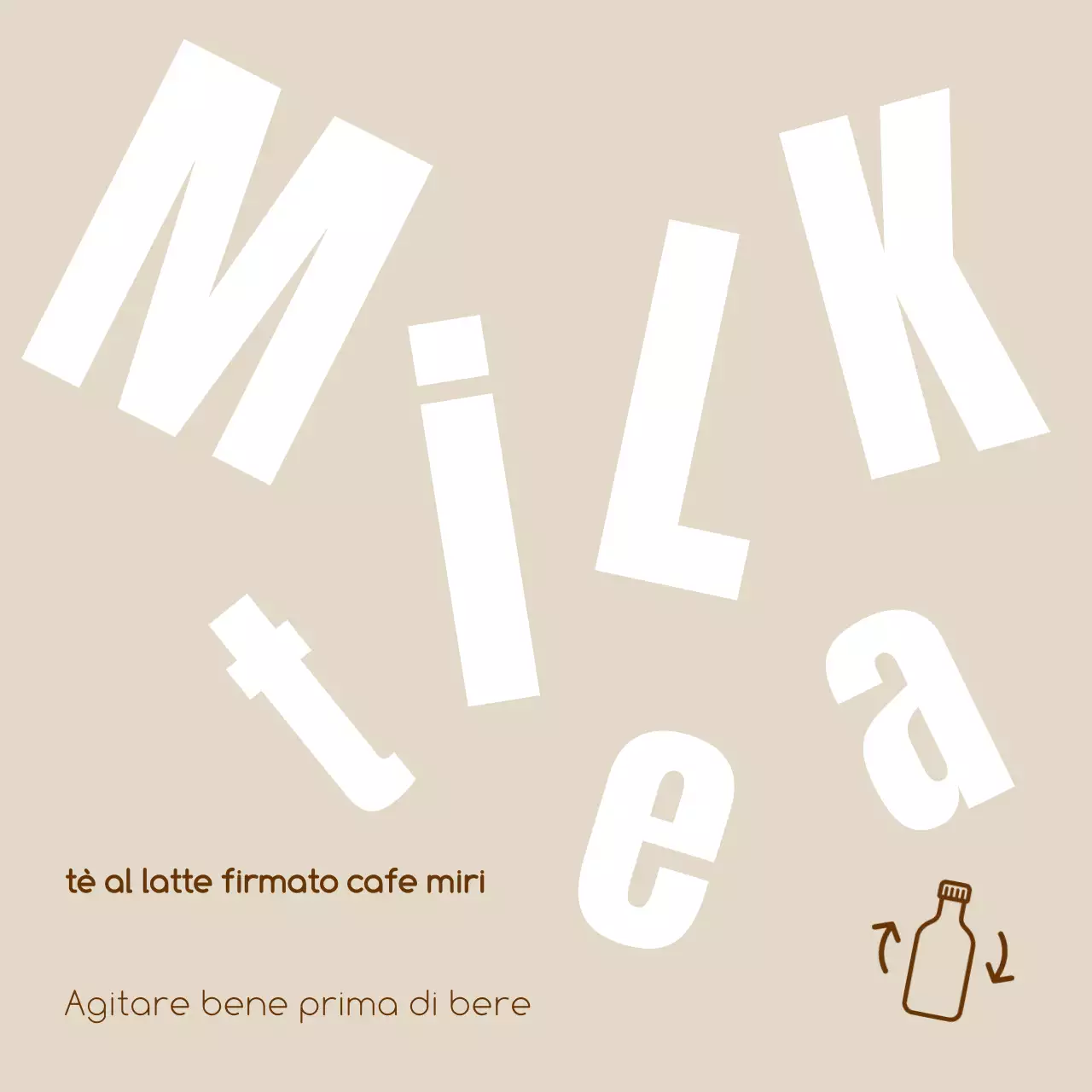 Appendino per bevande moderno beige