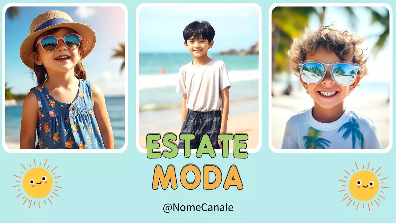 Promozione per bambini colorati e di tendenza