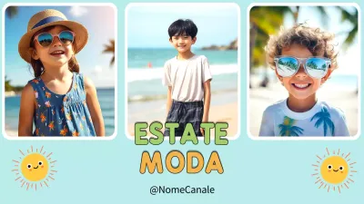 Promozione per bambini colorati e di tendenza