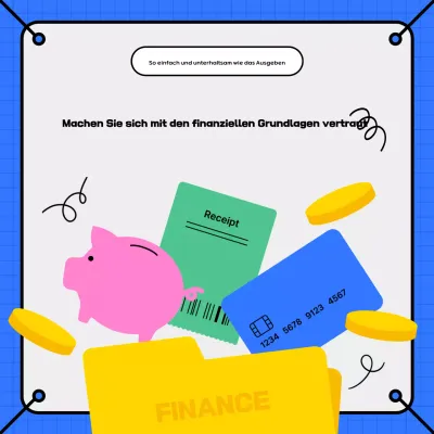 Blue Modern Financial Education