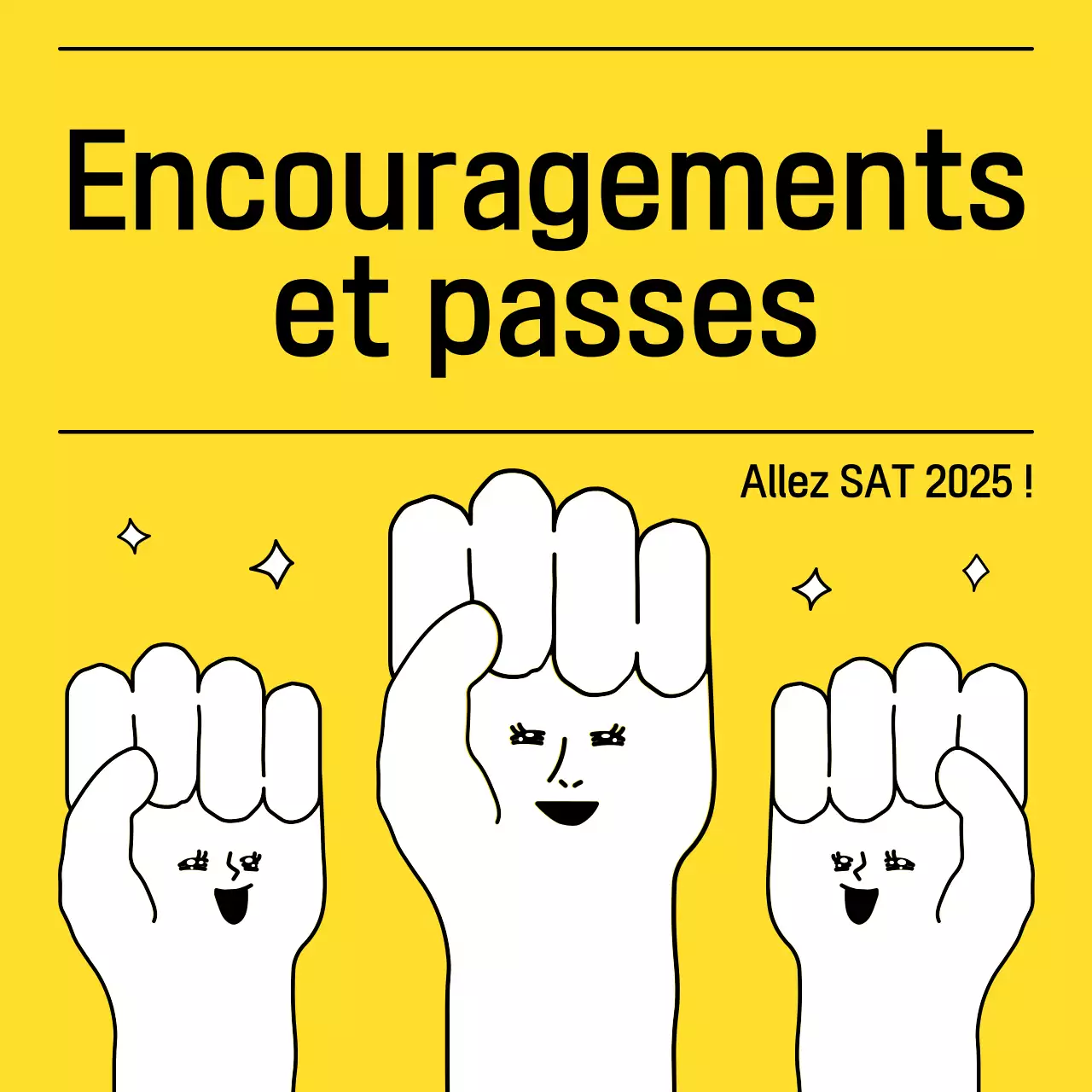La chanson d'encouragement de Yellow and Black Gag pour le SATs