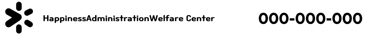 Logo standar hitam Mempromosikan pusat kesejahteraan