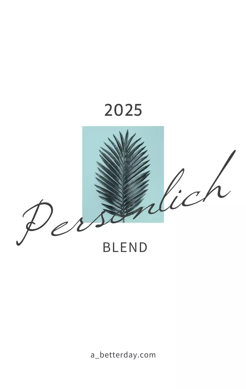 Weißer sauberer botanischer Naturkalender