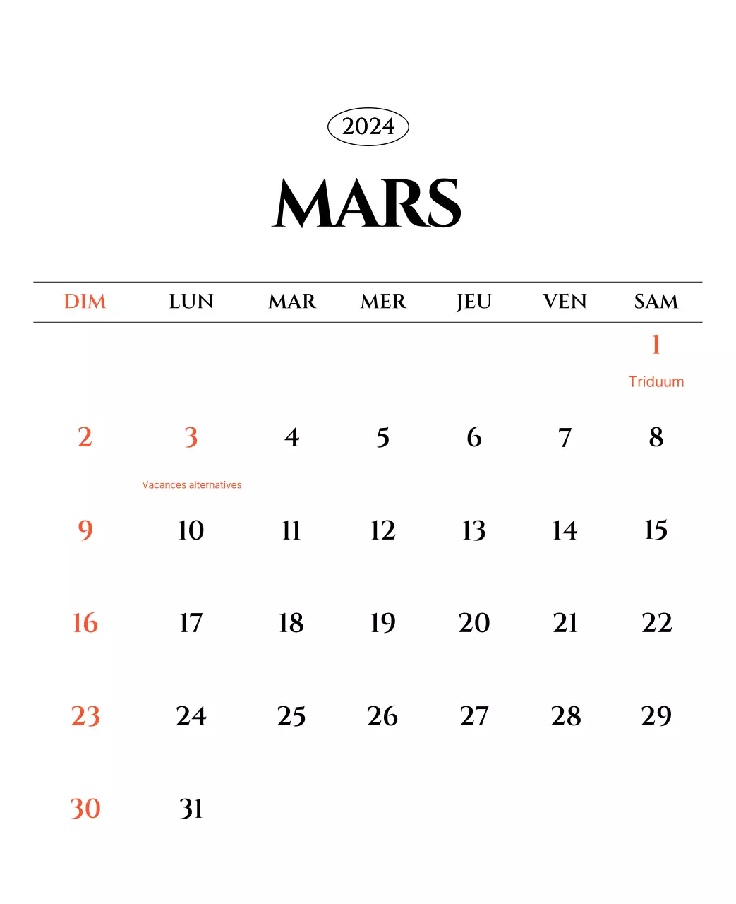 Calendrier simple avec un concept de photographie de voyage émotionnel en noir et blanc