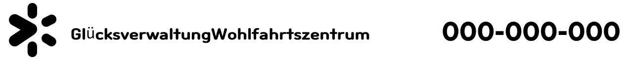 Schwarzes Standardlogo Förderung von Sozialzentren