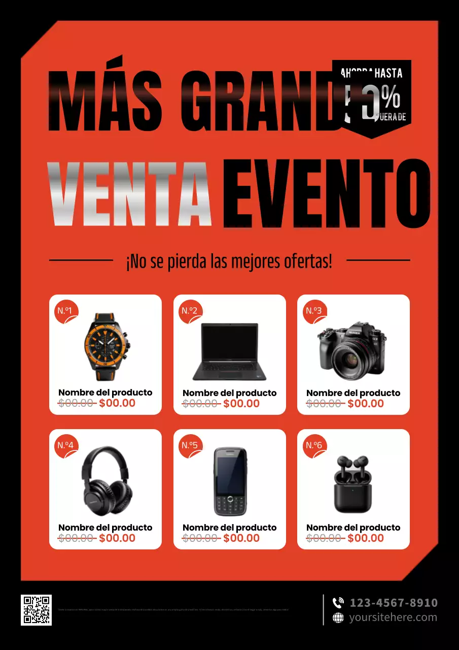 promoción de rebajas red bold