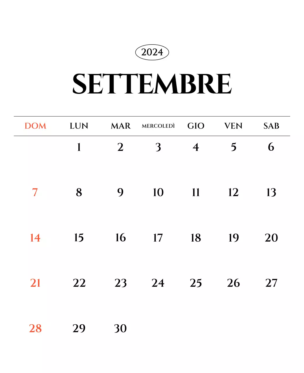 Calendario semplice con concetto di fotografia di viaggio emozionale in bianco e nero