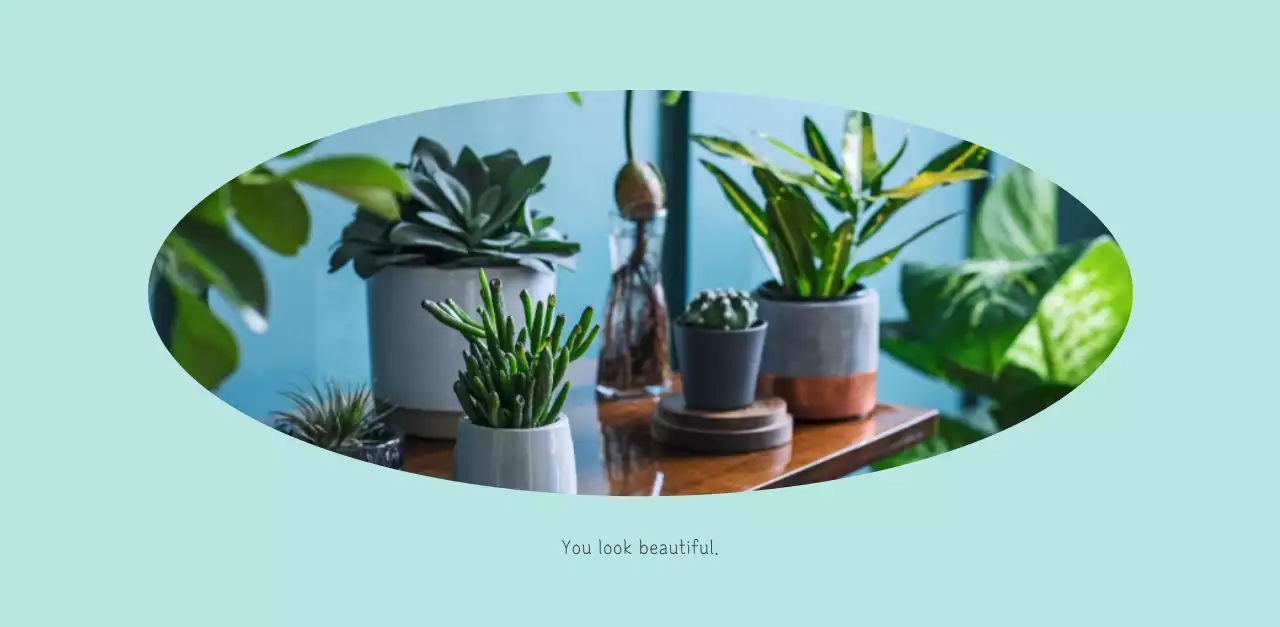 White clean botanical nature calendar