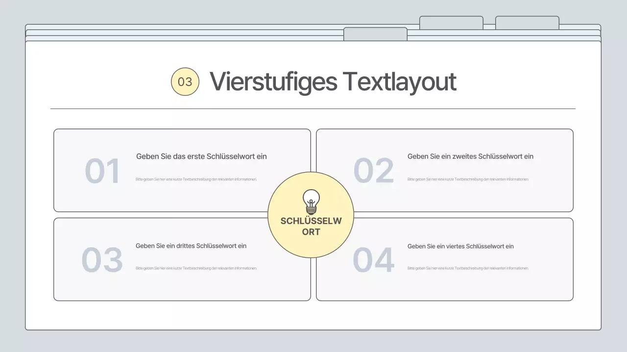 Ein einfacher, grauer Geschäftsplan