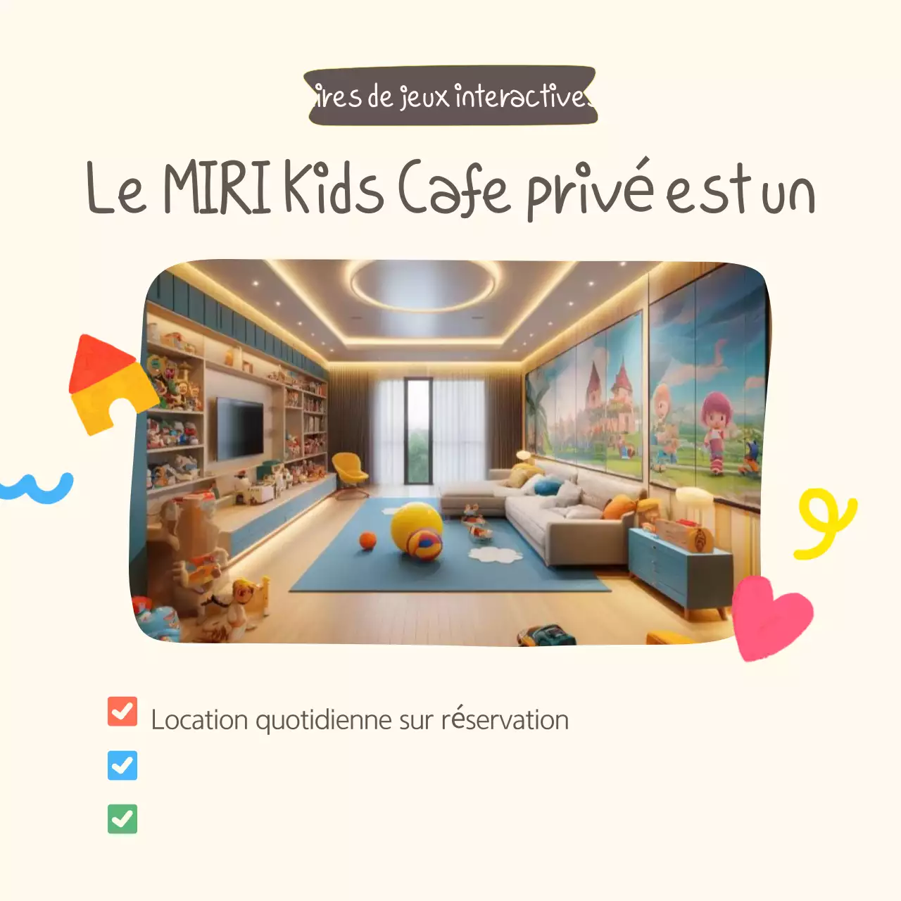 Promouvoir les cafés pour enfants d'Ivory
