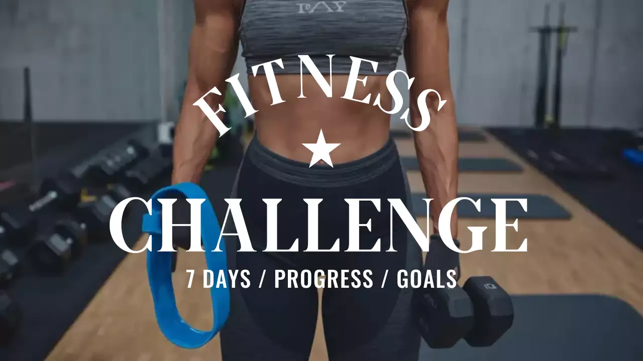 Grey Modern Fitness Promotion YouTube Thumbnail