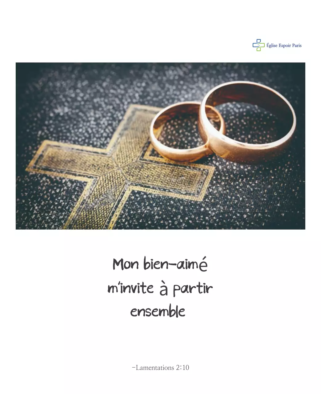 Calligraphie simple Promotion de l'église biblique