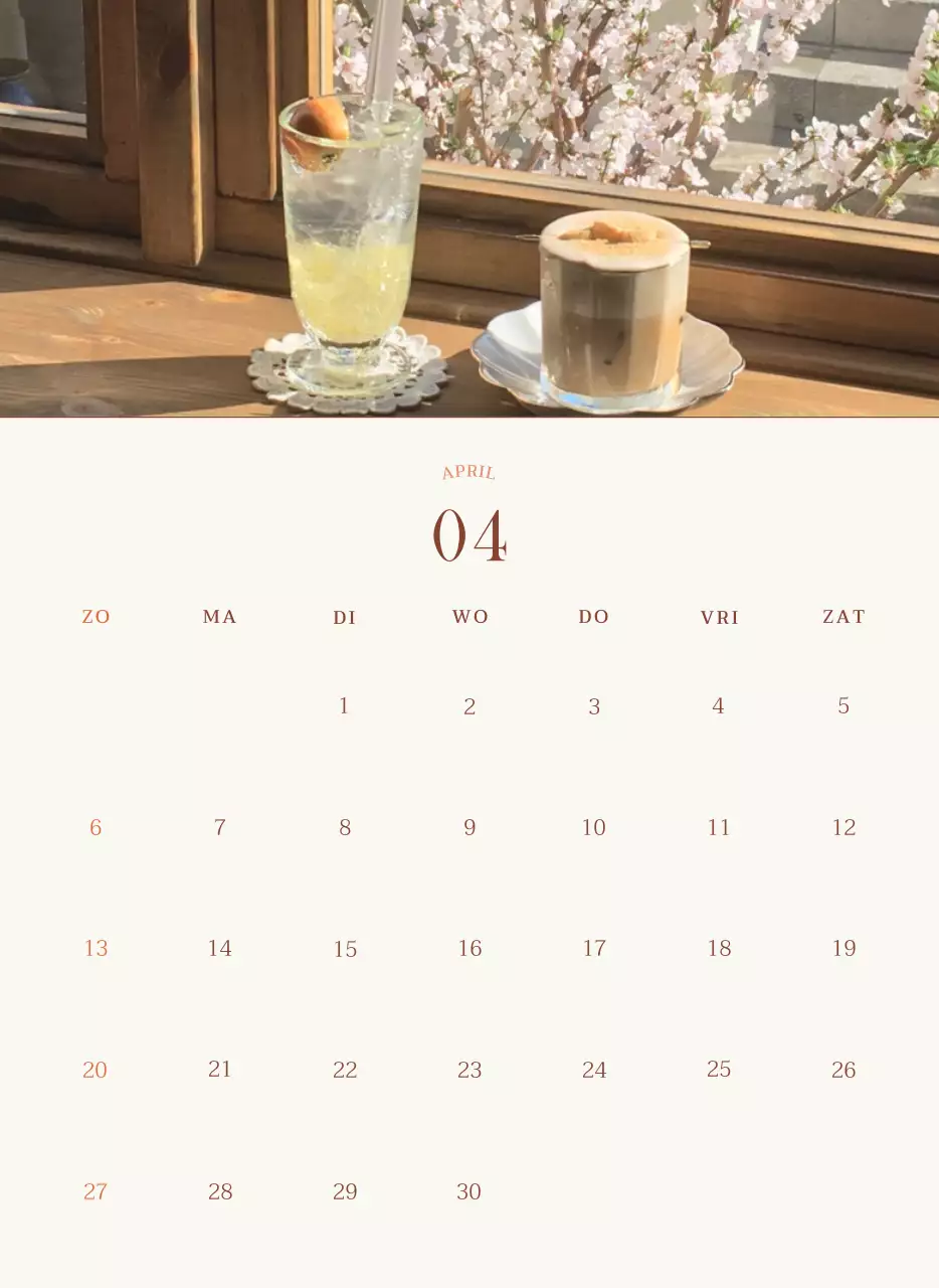 Promote Beige Vintage Café