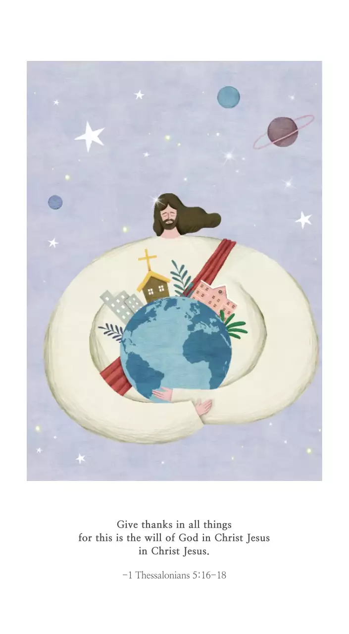 Ilustrasi gereja yang bersih dengan warna pastel