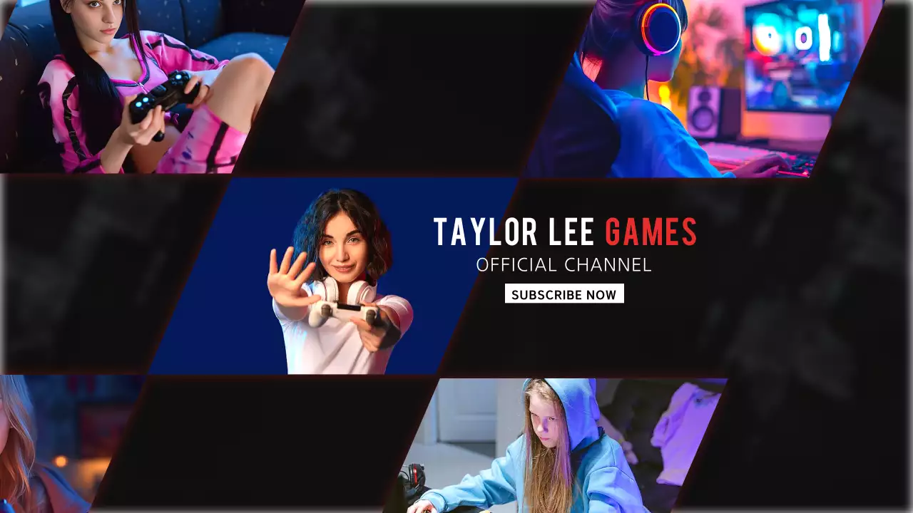 Blue Modern Gaming Promotion YouTube Thumbnail