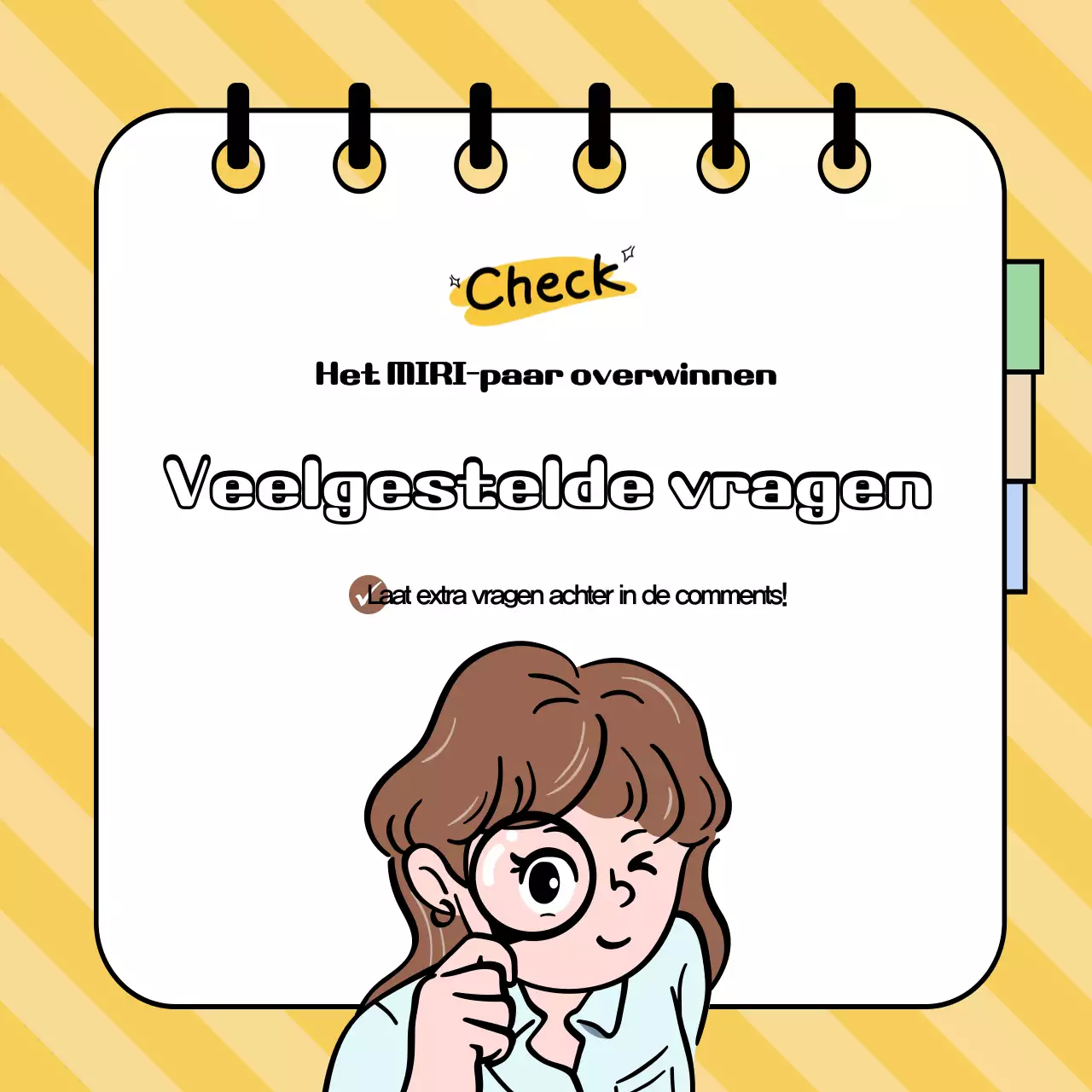 Opvallende informatie op een gele achtergrond