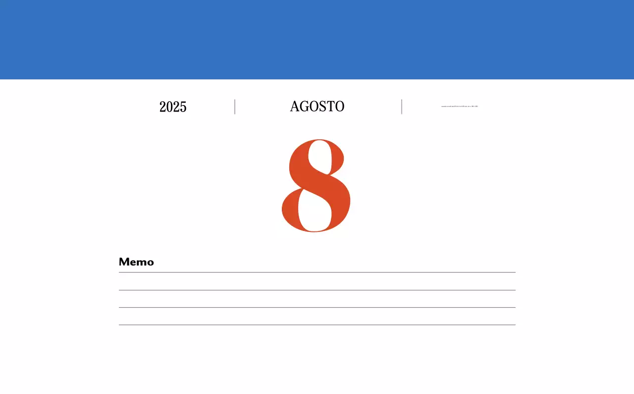 Calendario della memoria di concezione retrò in rosso
