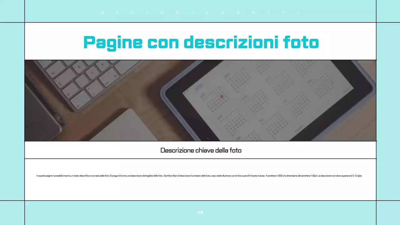 Presentazioni pulite e facili da modificare in bianco e azzurro