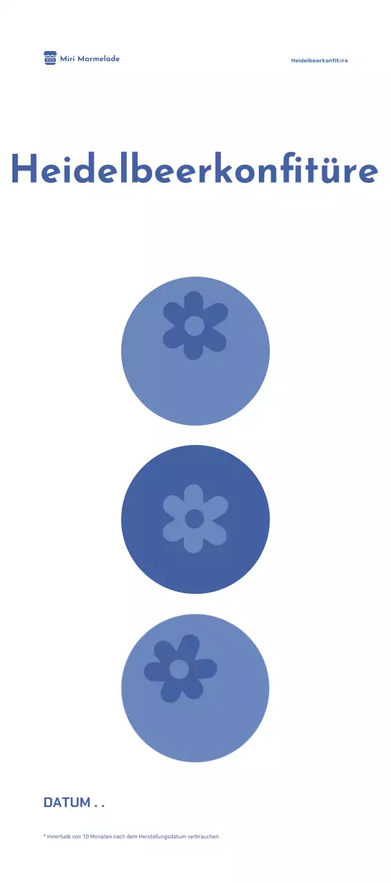 Fruchtkonfitüre Einfache Produkteinführung Verpackung