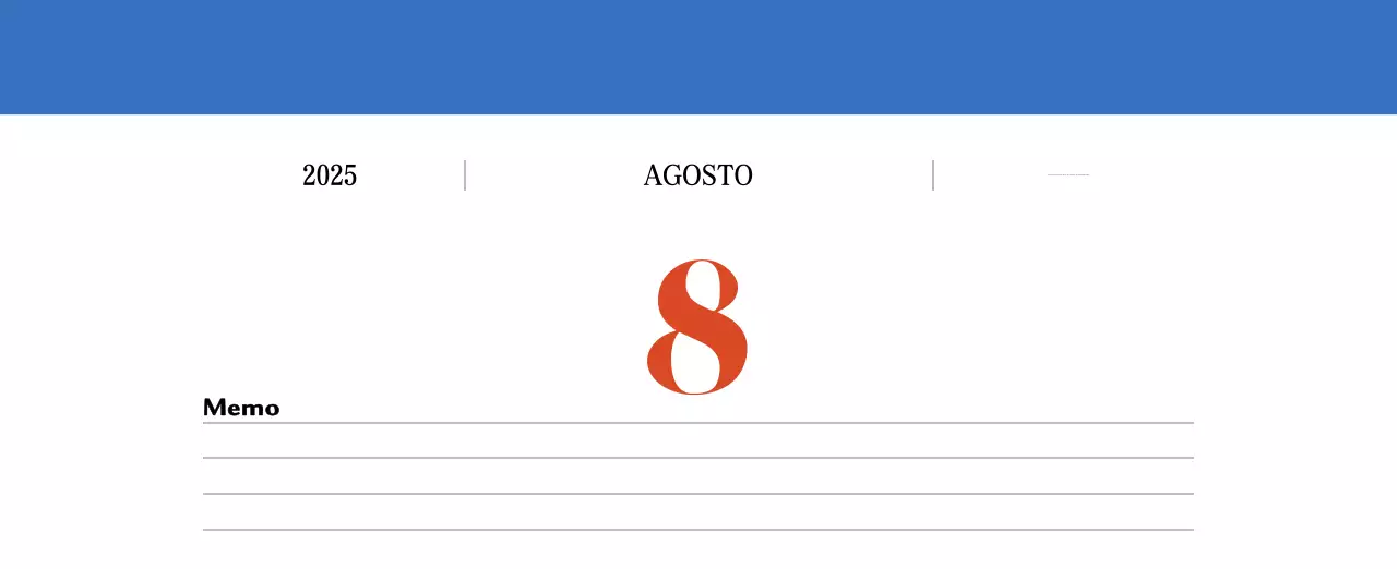 Calendario retro concept memory en rojo