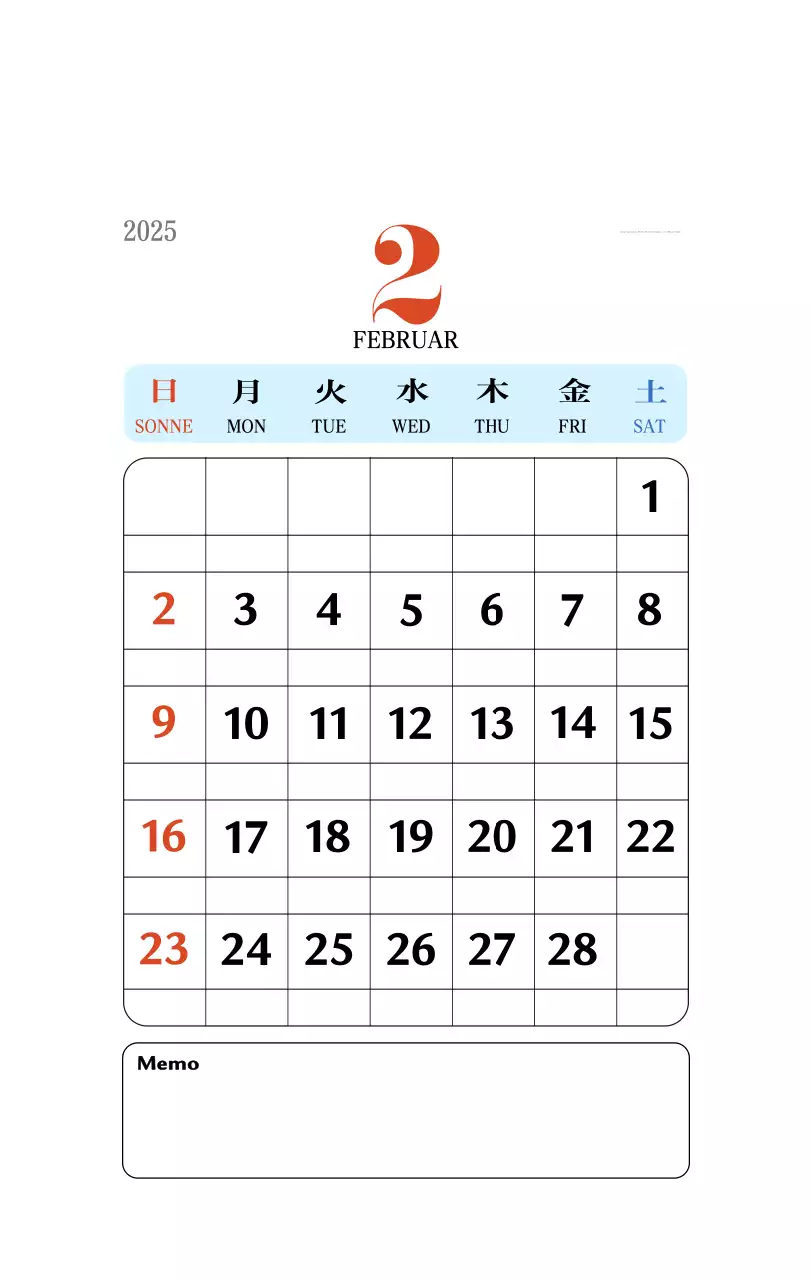 Retro-Konzept Erinnerungskalender in rot