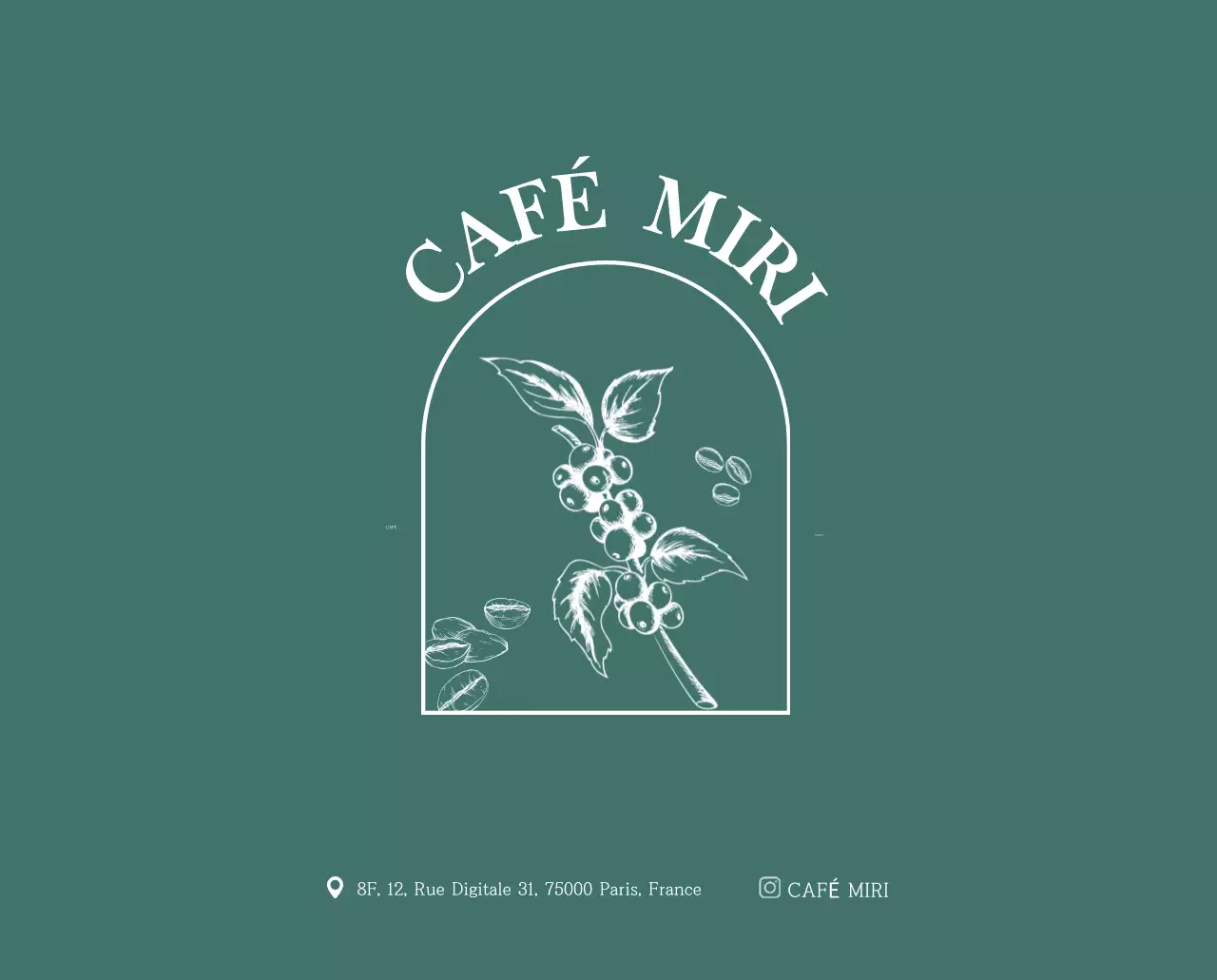 Un calendrier moderne pour les cafés avec des recommandations sur la boisson du mois.