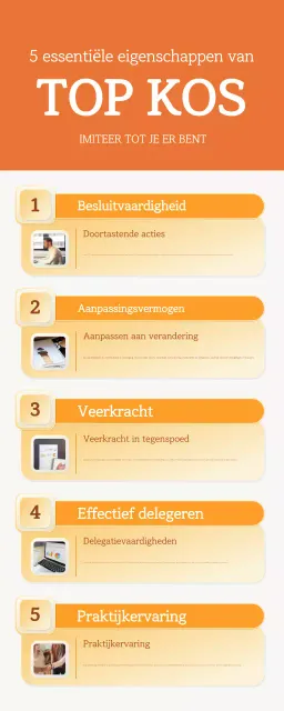 oranje moderne leiderschapstrekken gids