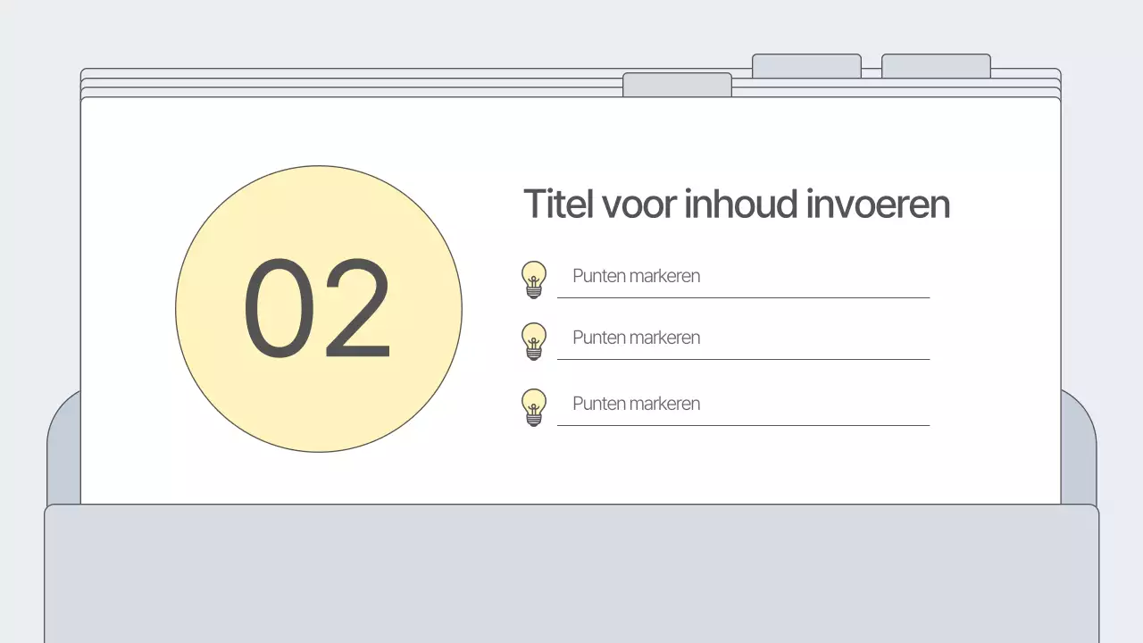 Een eenvoudig, grijs ondernemingsplan