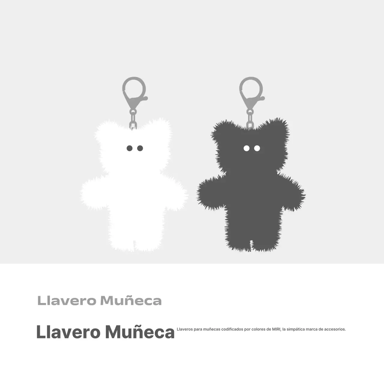 Anuncio de mercería de papelería simple gris