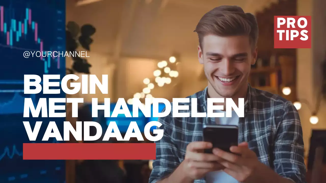 red modern trading promotie