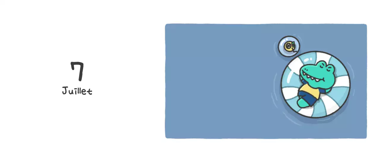 Un calendrier avec un concept d'illustration Ago mignon