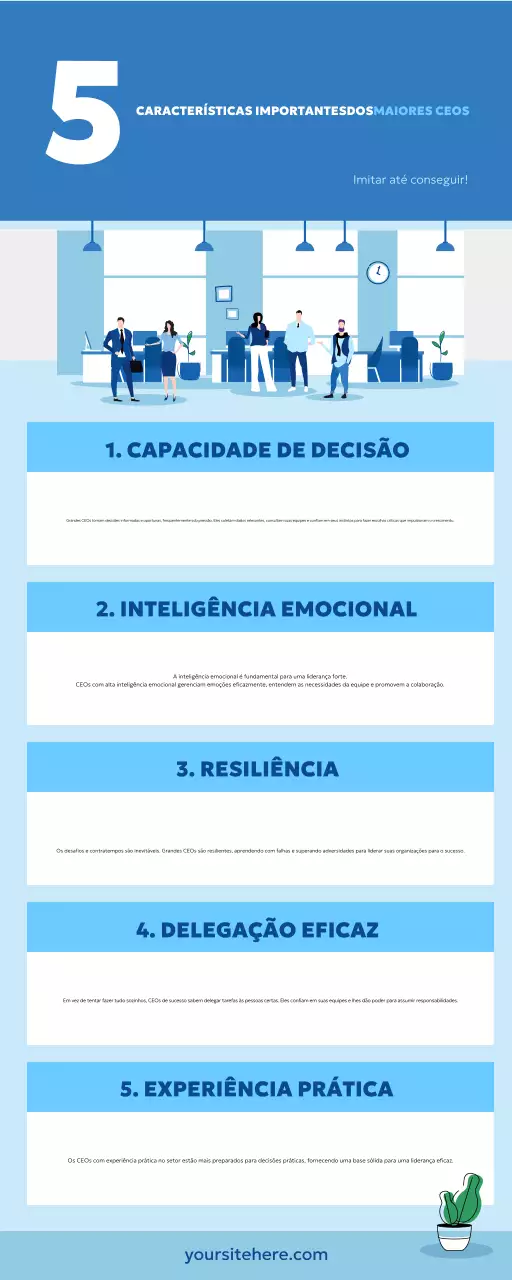 guia de liderança moderna azul