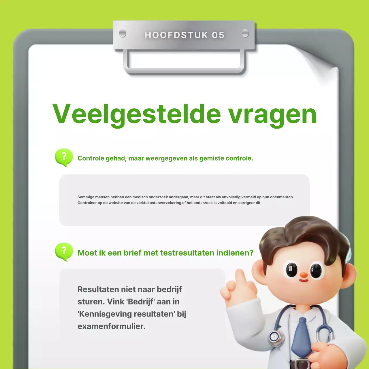 Gids voor de jaarlijkse eenvoudige gezondheidscontrole