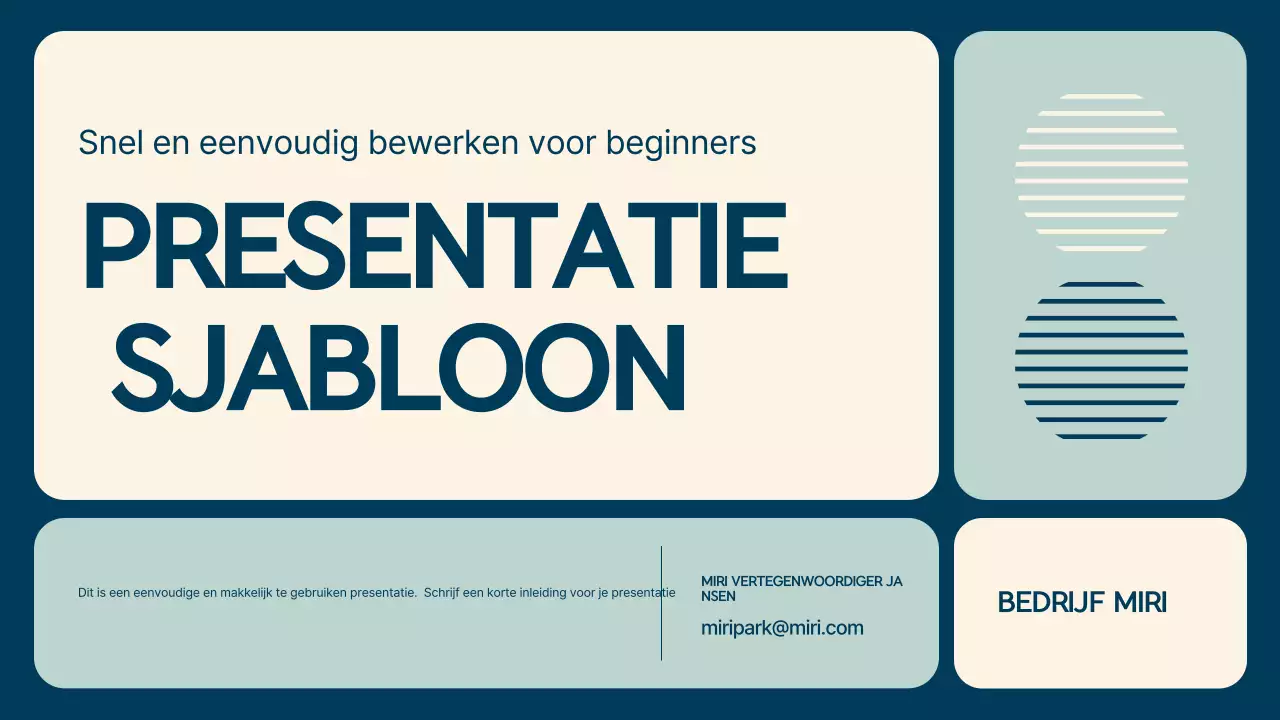 Inleiding tot eenvoudige presentaties met Mint