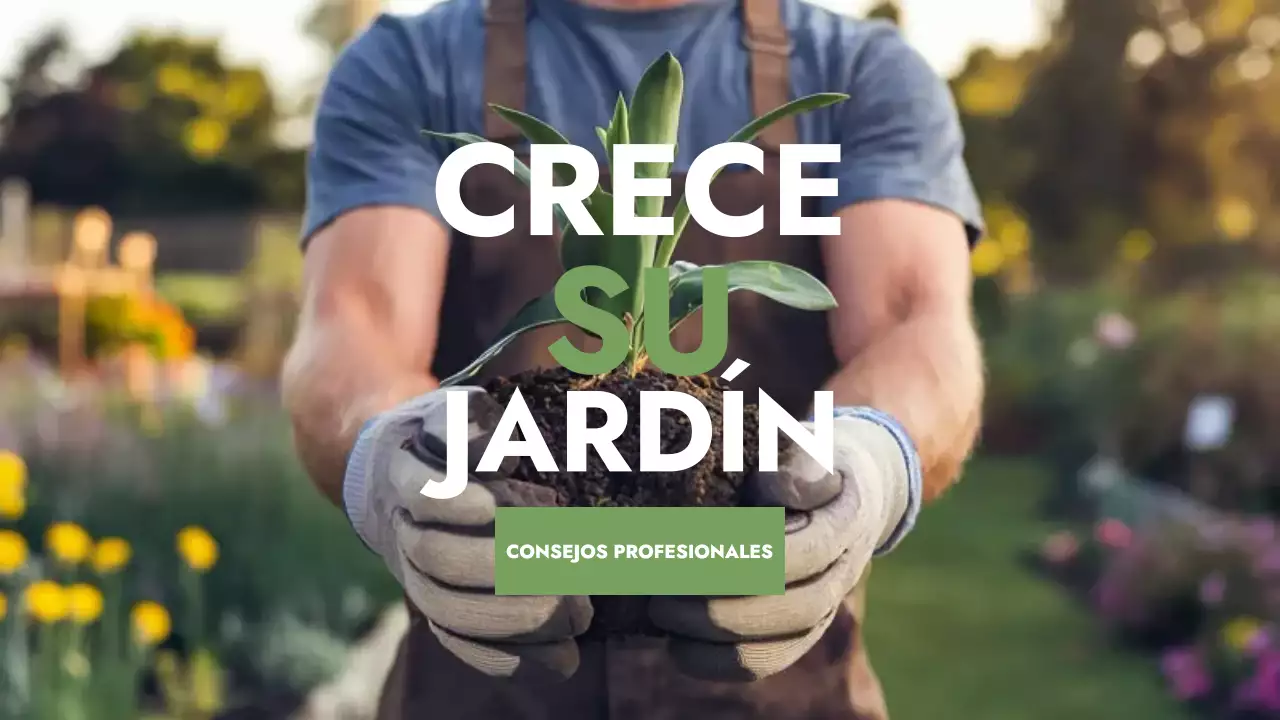 guía de jardinería verde rústica