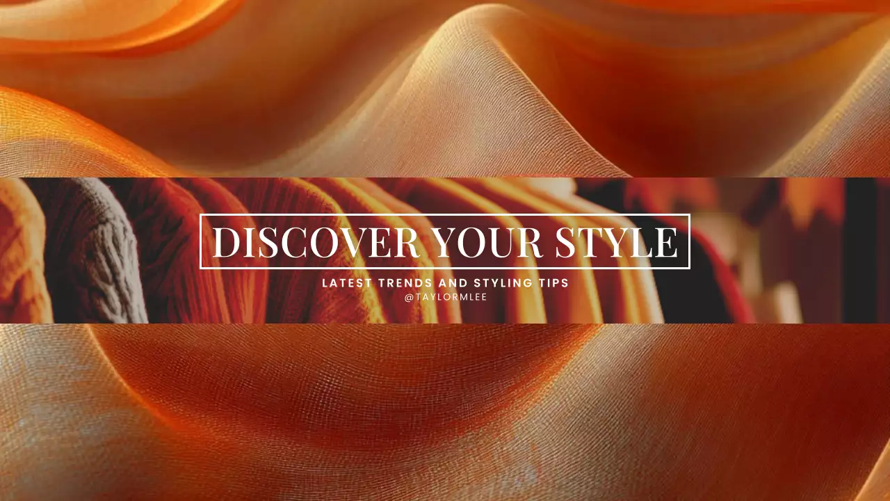 Orange Trendy Fashion Promotion YouTube Thumbnail