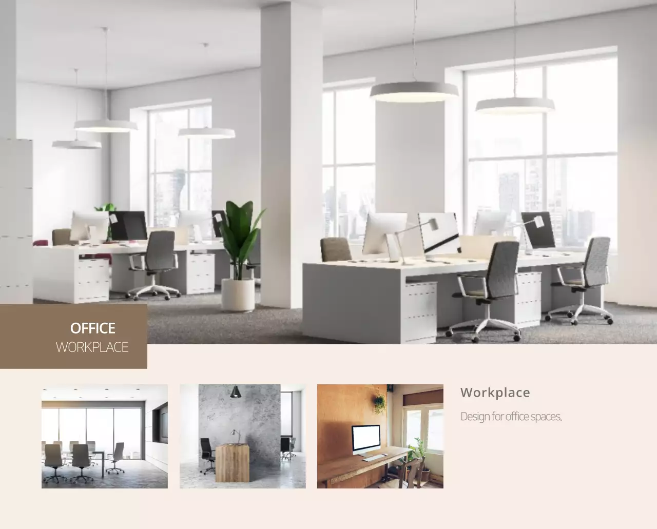 Kalender interior minimalis berwarna krem