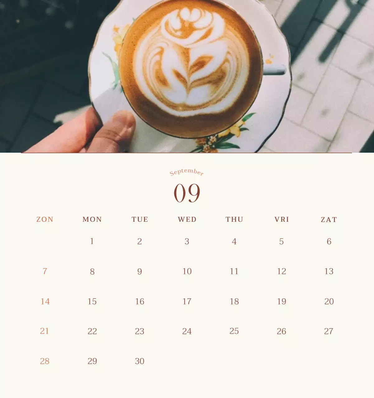 Promote Beige Vintage Café