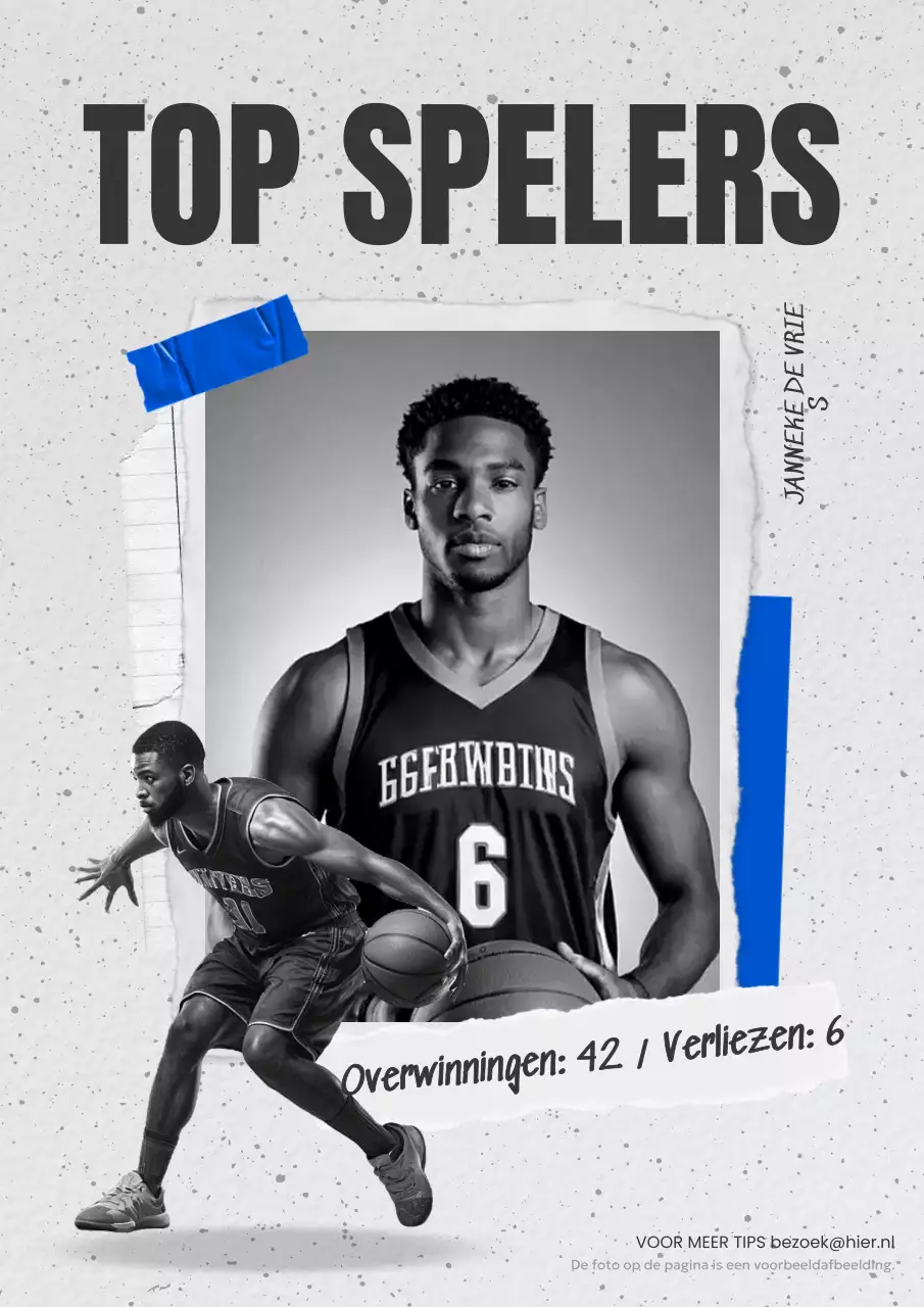 aankondiging grijs modern basketbal