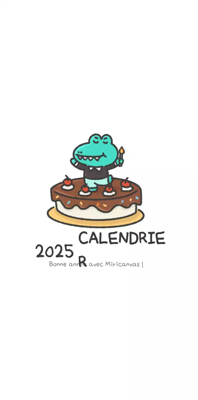Un calendrier avec un concept d'illustration Ago mignon
