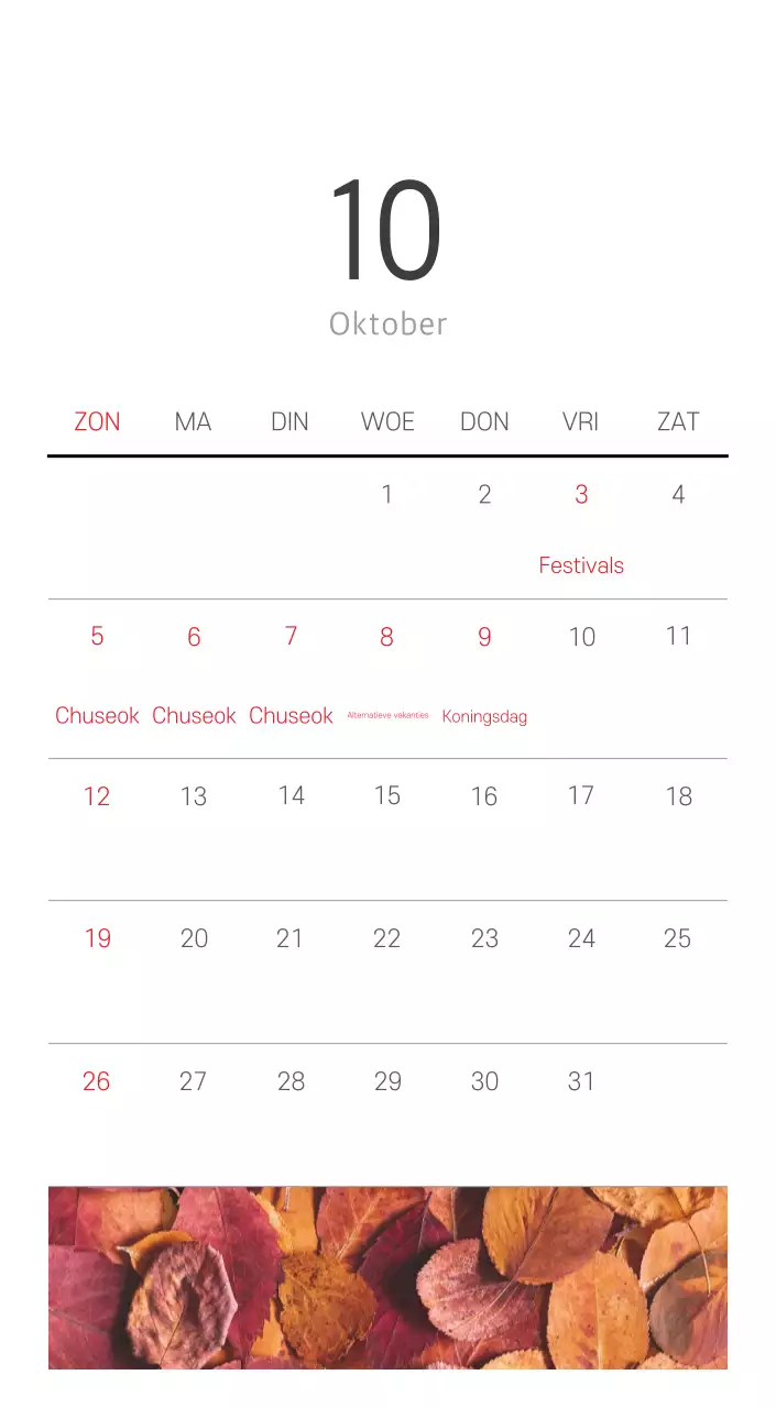 Witte schone botanische natuurkalender