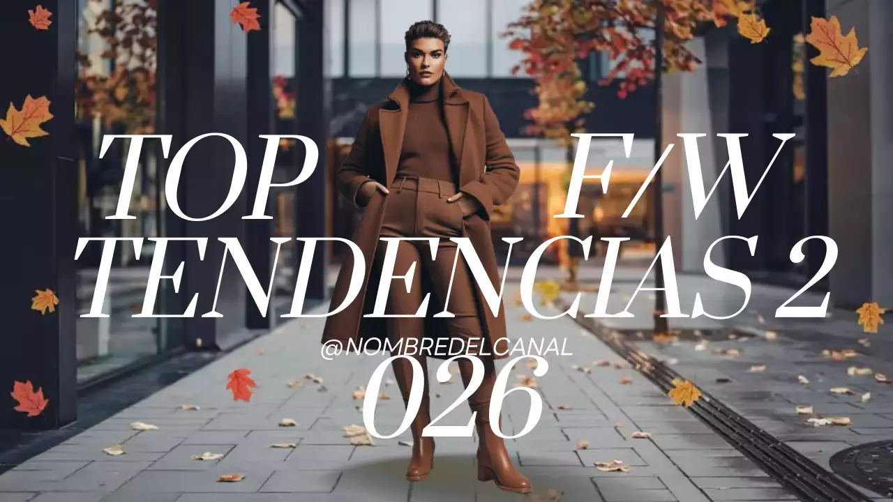 Anuncio de moda moderna marrón