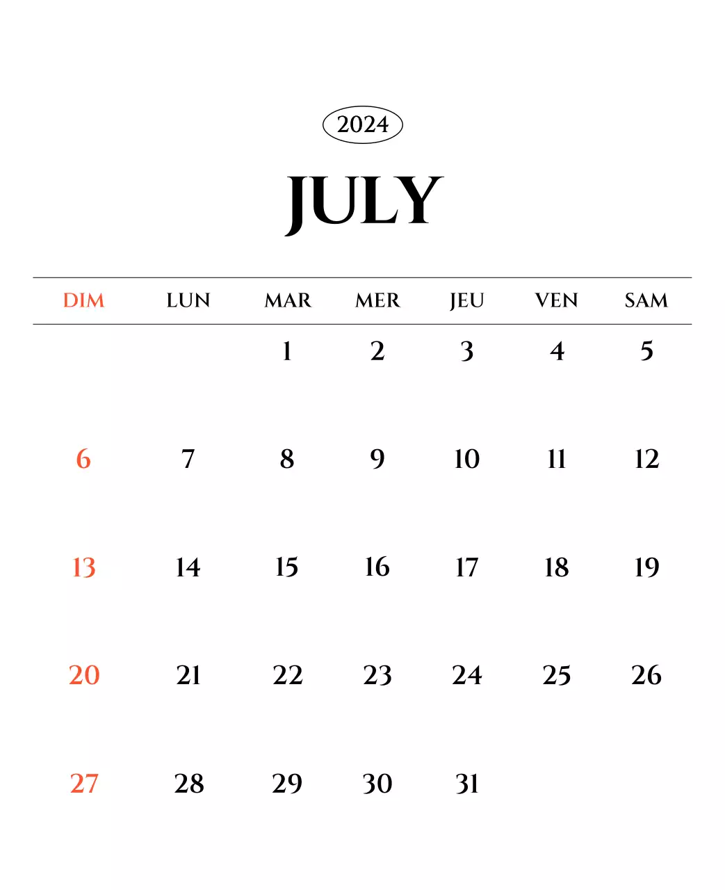 Calendrier simple avec un concept de photographie de voyage émotionnel en noir et blanc