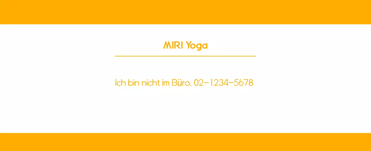 Orange Minimalistischer Yoga-Aktionskalender
