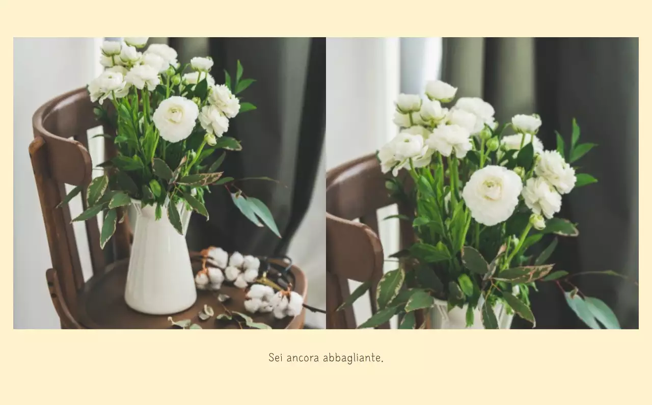 Calendario botanico naturale bianco e pulito