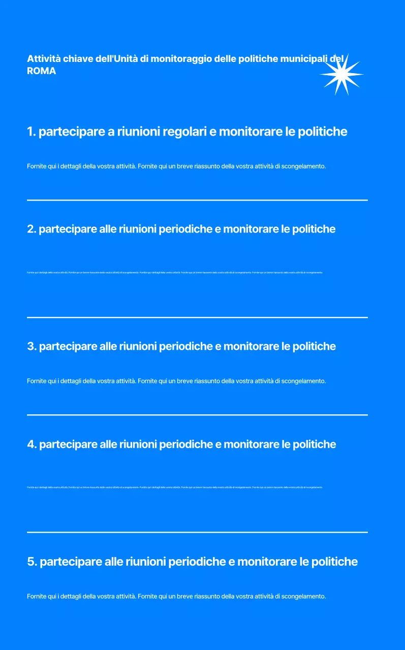 Promuovere il reclutamento nel Gruppo di monitoraggio delle politiche blu moderne.