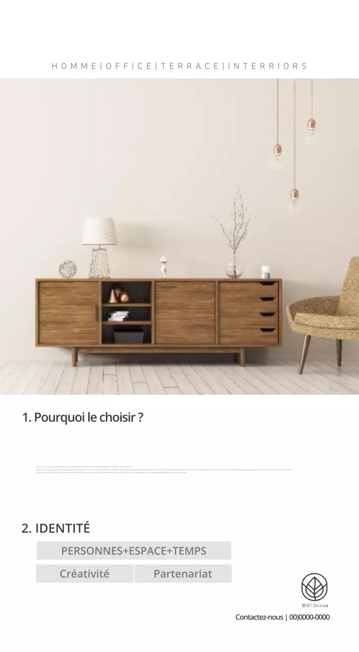 Calendrier intérieur minimaliste beige